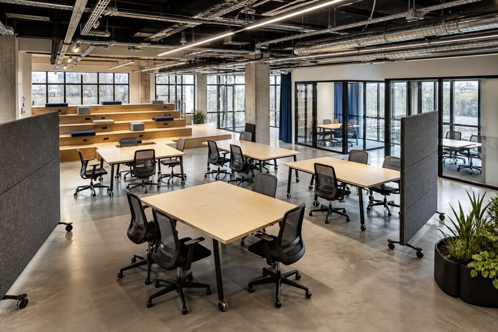 workspace fit-out Bucharest custom furniture