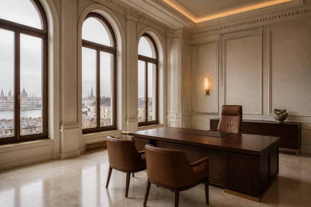 turnkey office Budapest custom furniture
