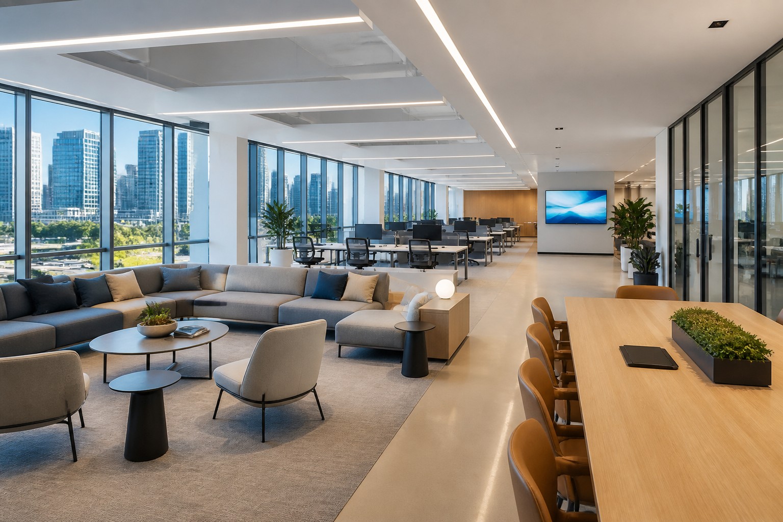 Dallas Tech Campus: Integrated Furniture Solutions for Modern Offices