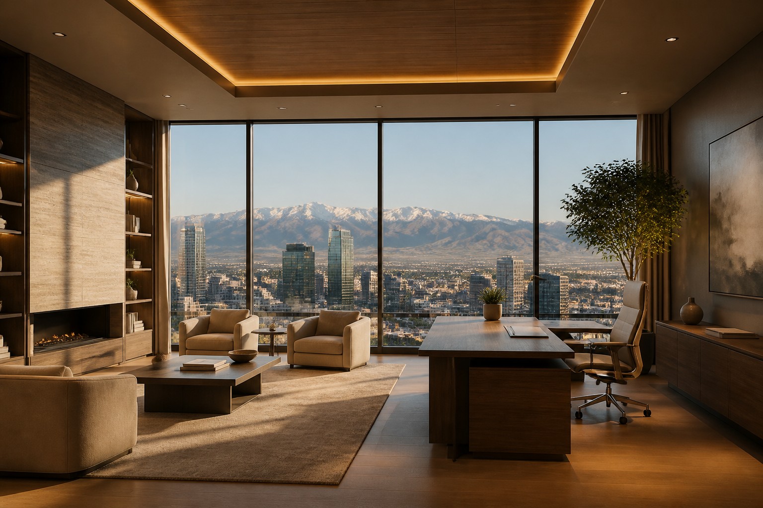 Denver Elevation: Sustainable Executive Offices with Mountain-Side Calm