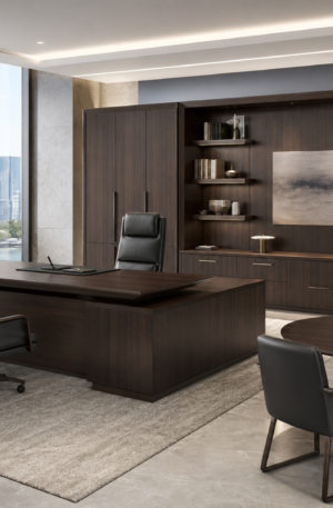 Dark Walnut Executive Office Solution