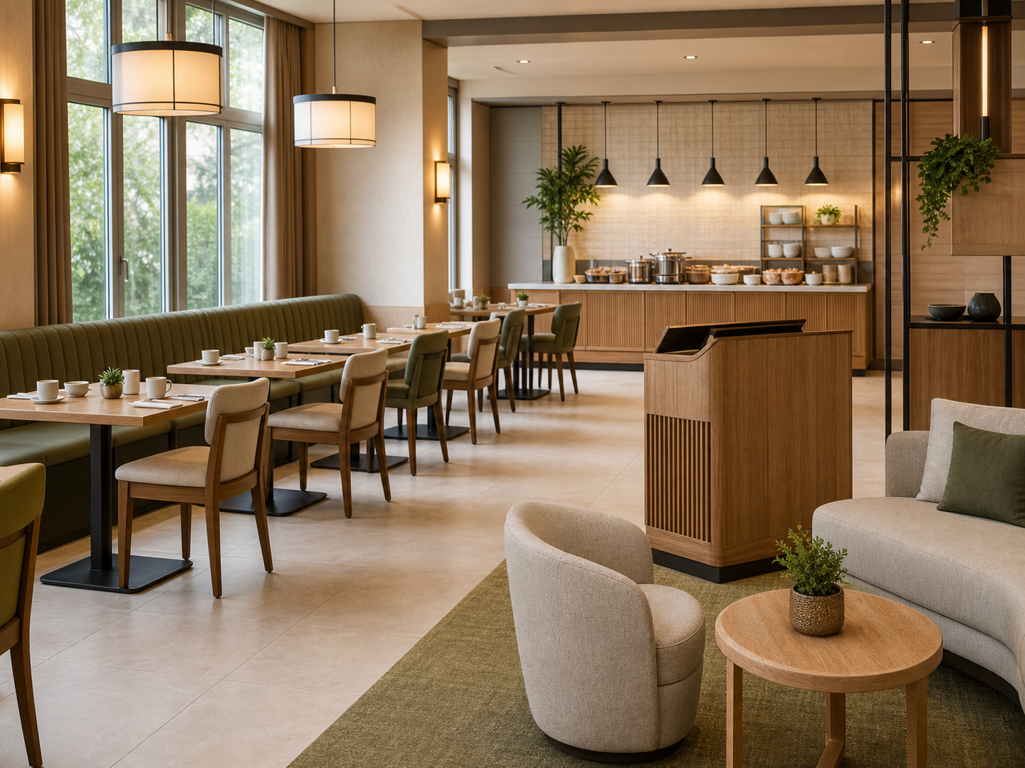 Hotel Breakfast Lounge Solution