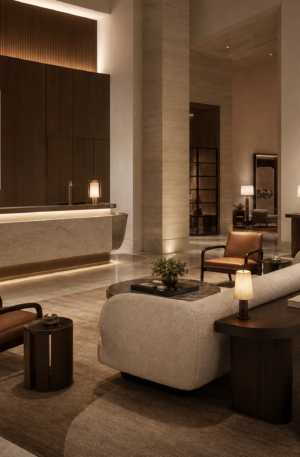 Refined Luxury Hotel Lobby Solution
