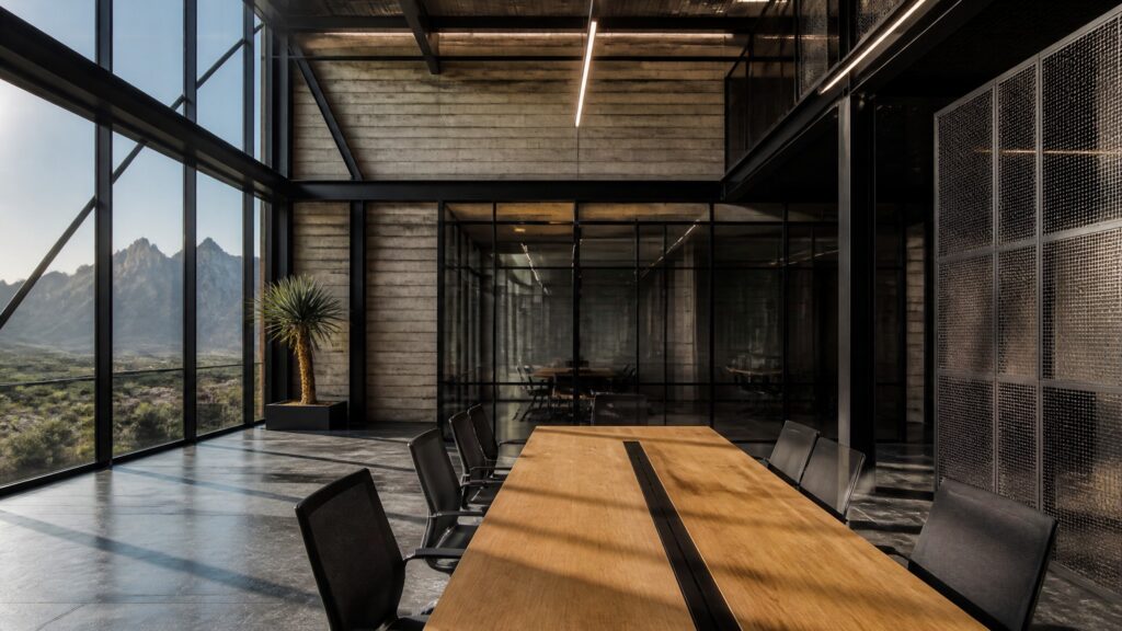 Turnkey industrial and corporate workspace in Monterrey with durable custom furniture