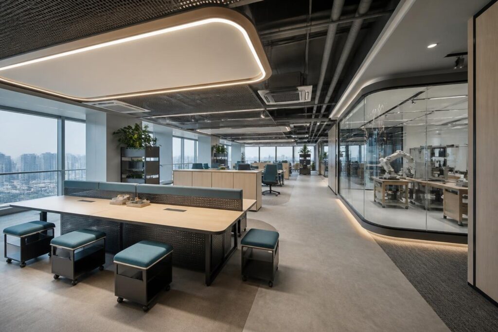 Smart workspace solutions Shenzhen — SimpleCentury technology scale-up office interior
