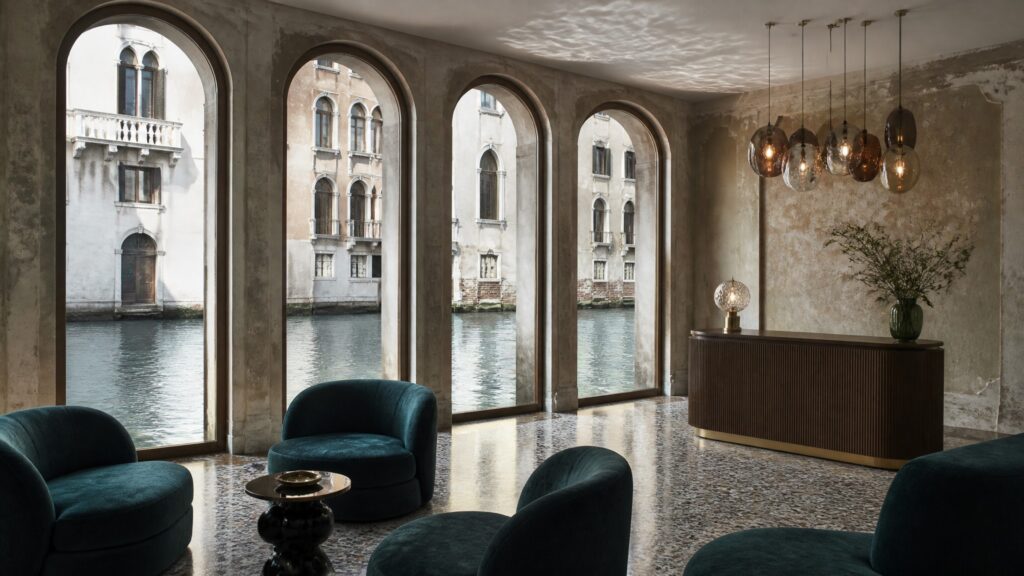 Venice boutique hotel canal-side soft furnishing by SimpleCentury